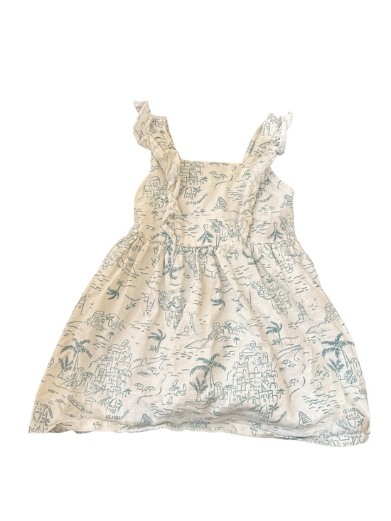 Gerber Other - Gerber Cream Dress with Teal Print